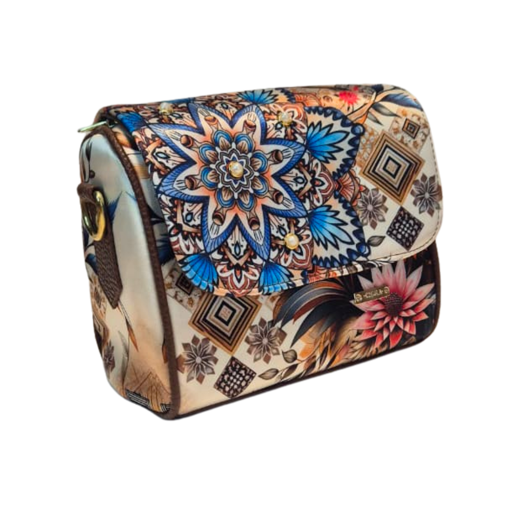 Bolso Mini Baúl - Mandala Chic Decorado