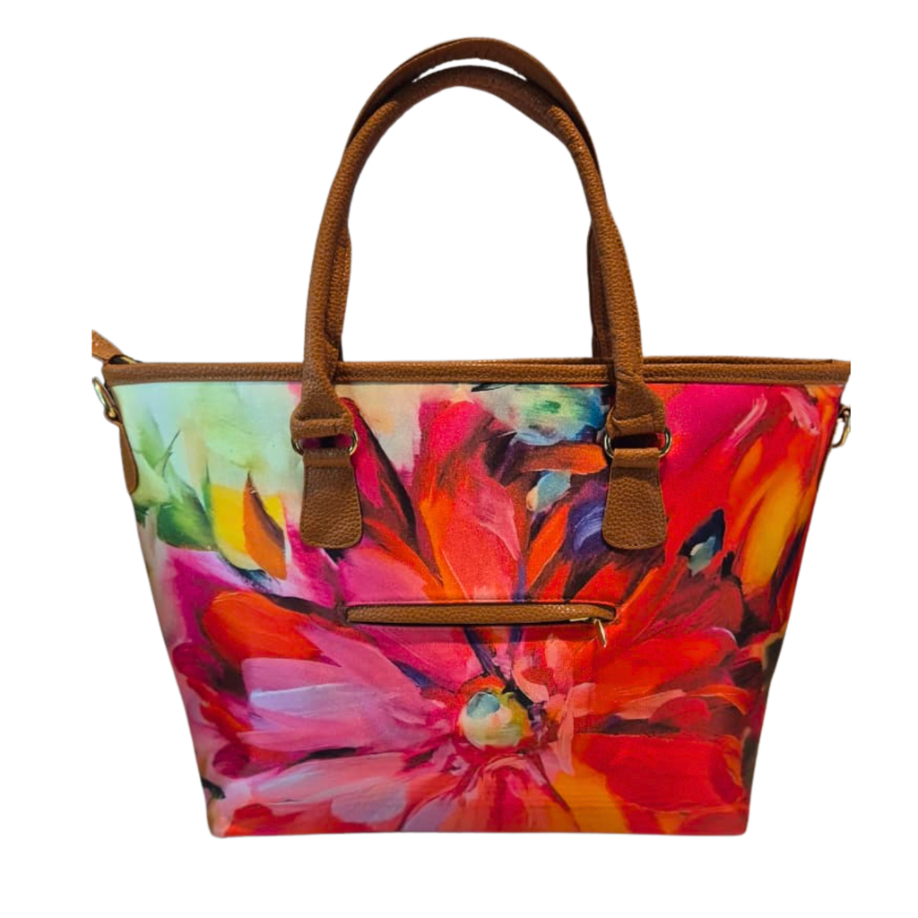 Bolso Tania - Flor Arcoiris Decorado