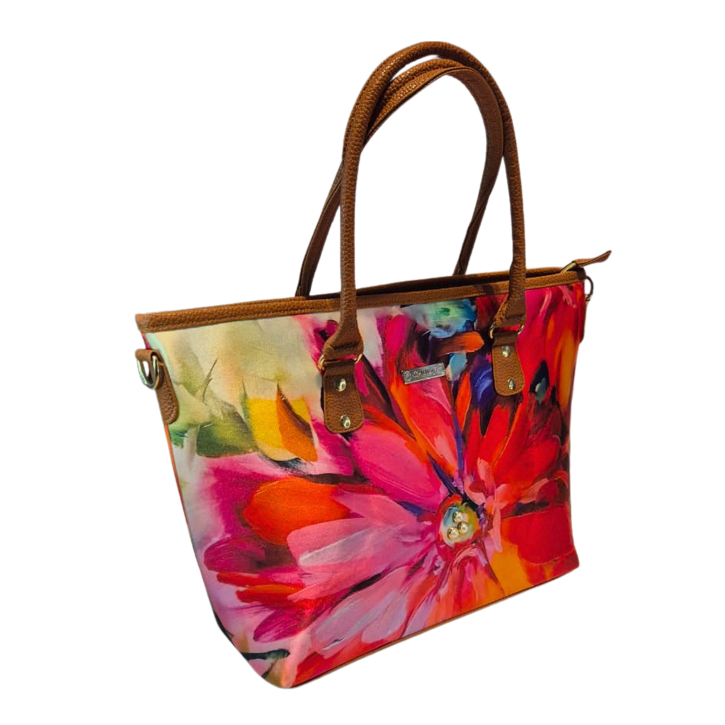 Bolso Tania - Flor Arcoiris Decorado