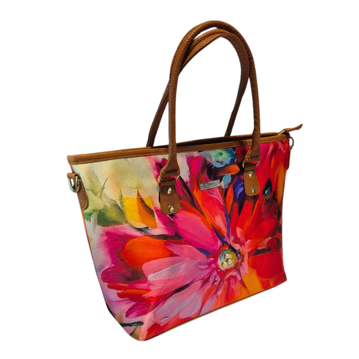 Bolso Tania - Flor Arcoiris Decorado