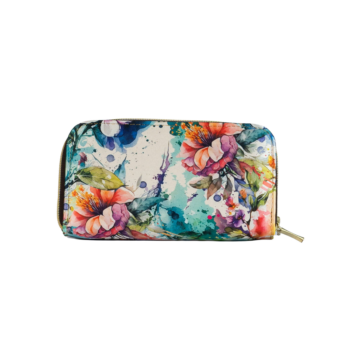 Billetera Doble Cierre - Colibrí Floral