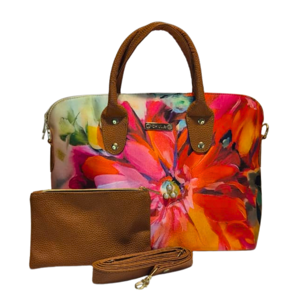 Bolso Lucia - Flor Arcoirís Decorado