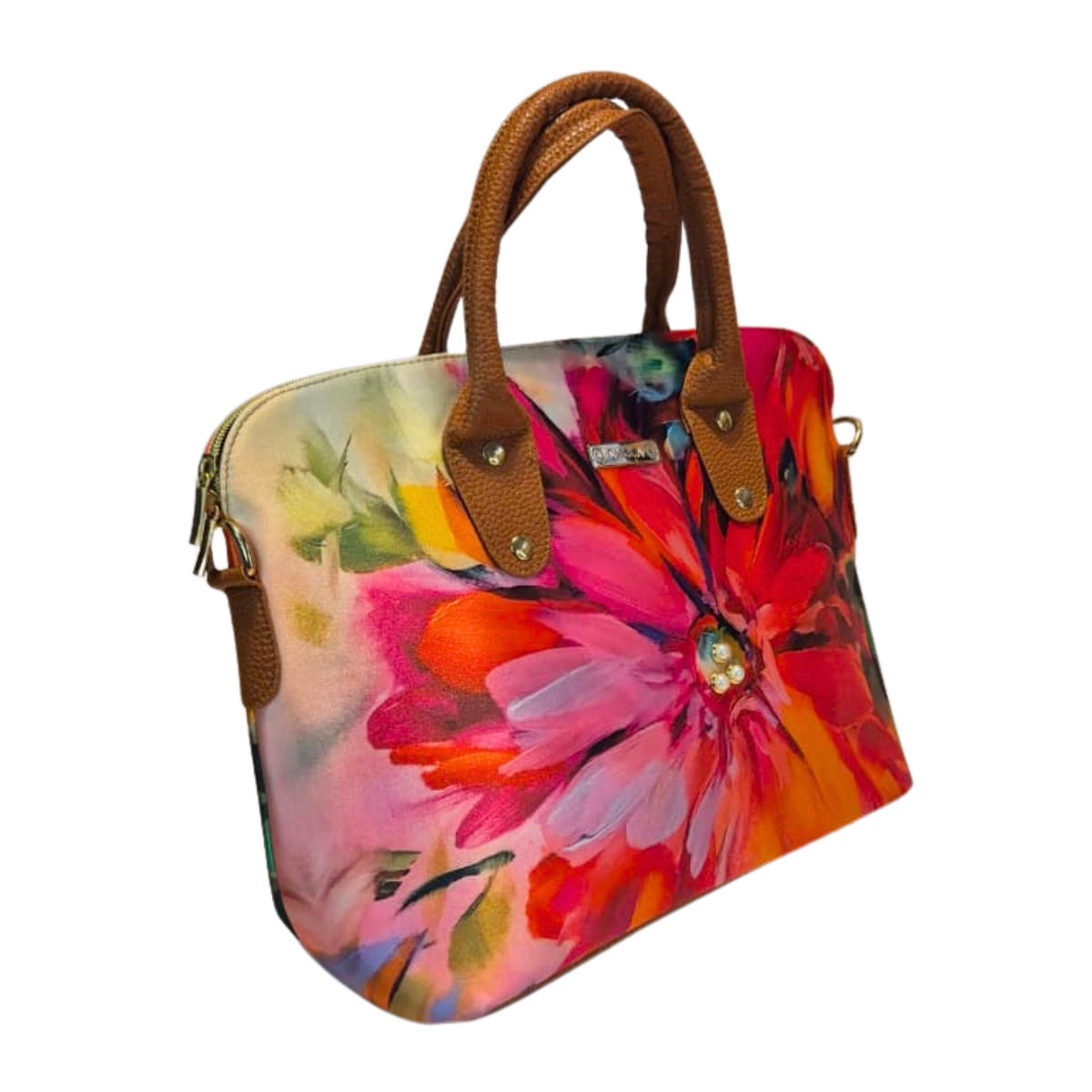 Bolso Lucia - Flor Arcoirís Decorado