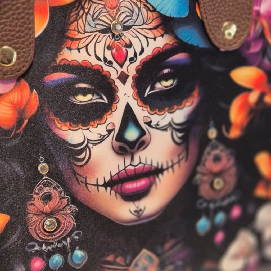 Bolso Lucia - Catrina de Flores Decorado
