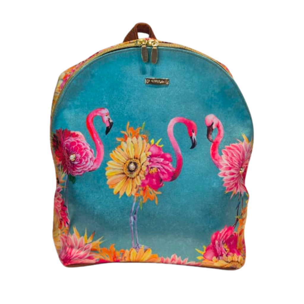 Mochila Mini - Flamingo Elegante Decorado