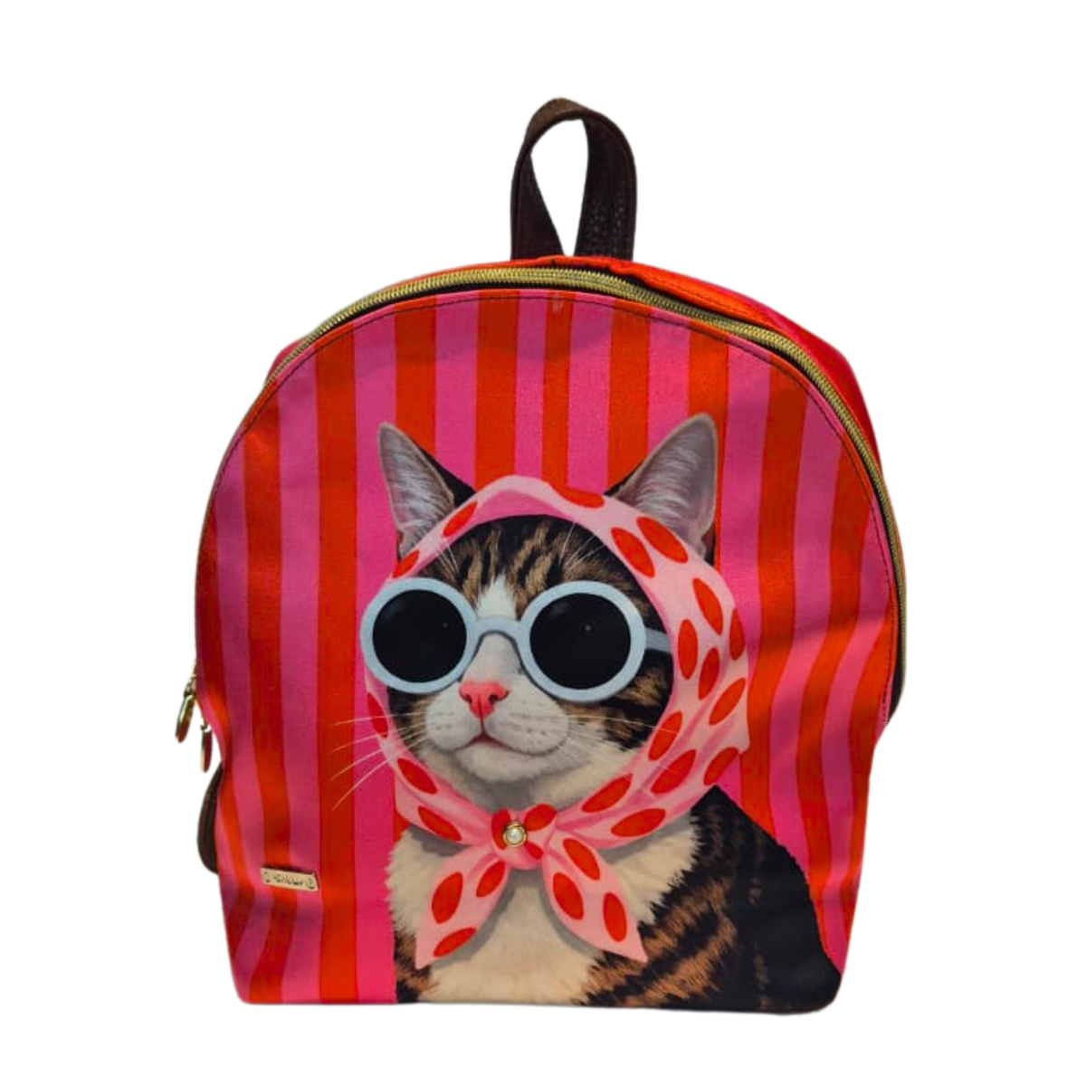 Mochila Mini - Gato Glamuroso Decorado