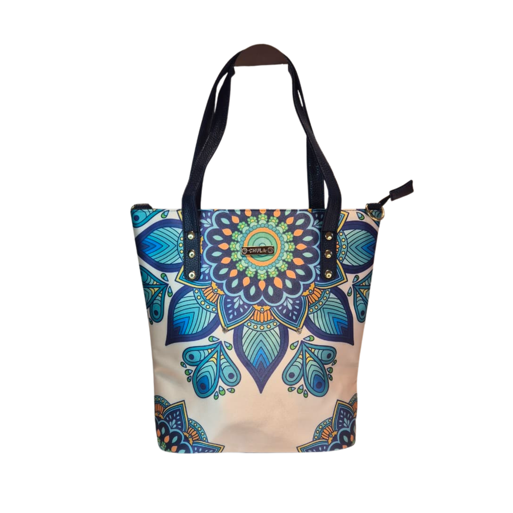 Bolso Karen - Mandala Azul Real Decorado