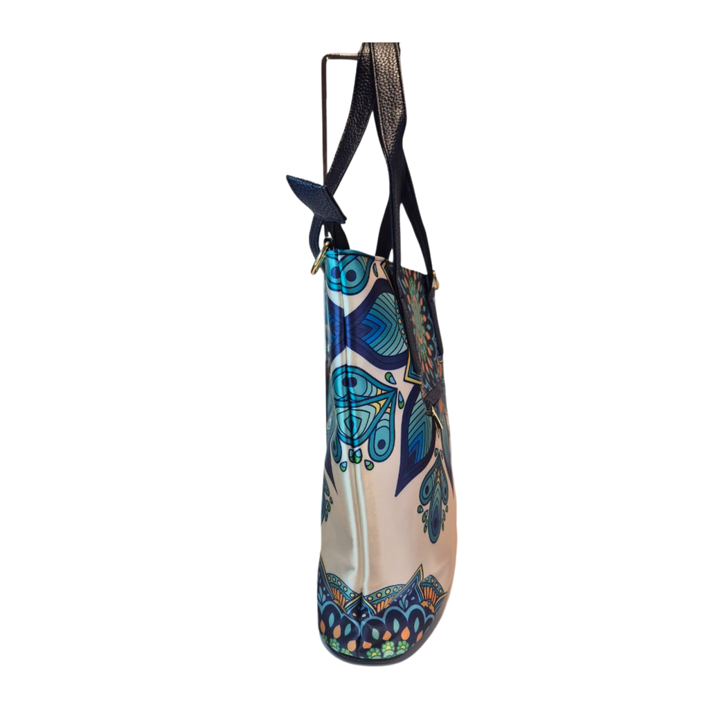 Bolso Karen - Mandala Azul Real Decorado