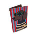 Porta Pasaporte - Perro Elegante Decorado