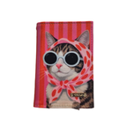 Porta Pasaporte - Gato Glamuroso Decorado