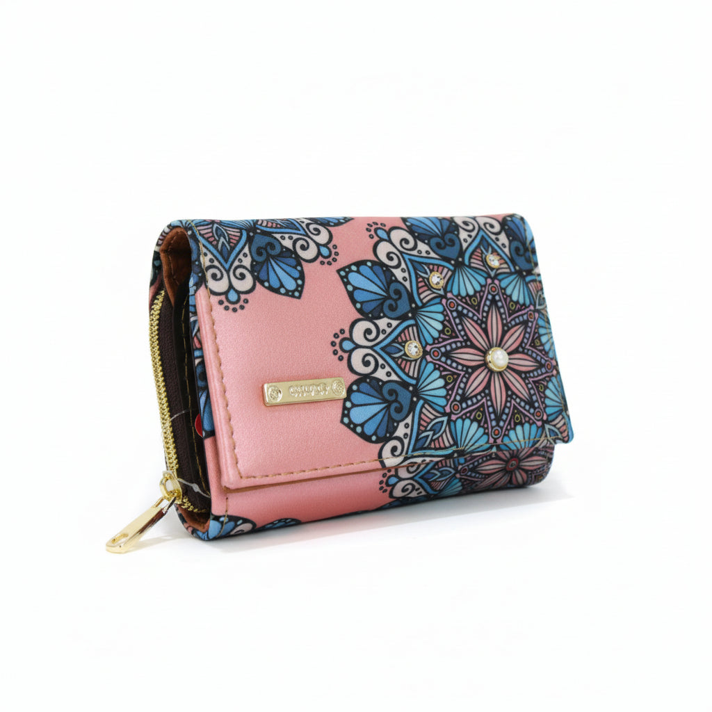 Billetera Dalia - Mandala Alma Rosada