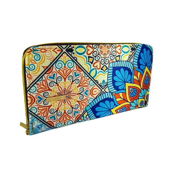 Billetera Maxi - Mandala Turquesa