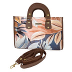 Bolso Canasta - Hojas Crema