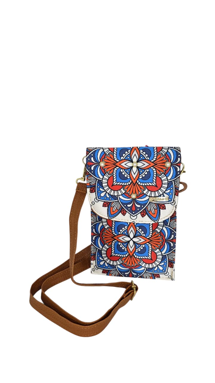 Porta Celular Amelie - Mandala Blanco