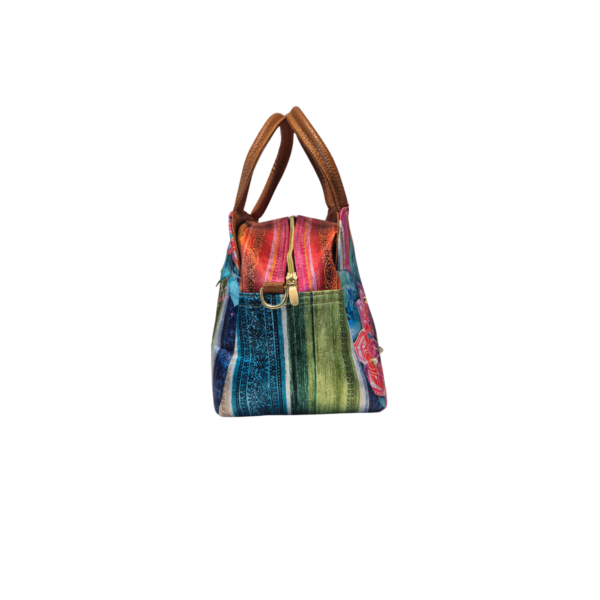 Bolso Milly - Flores Diamantes Arocoíris Decorado